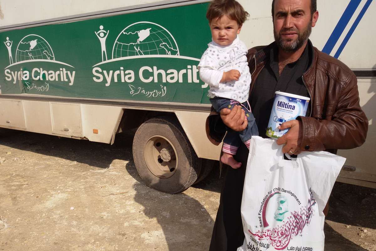 50 boîtes de lait en poudre pour des bébés en Syrie !