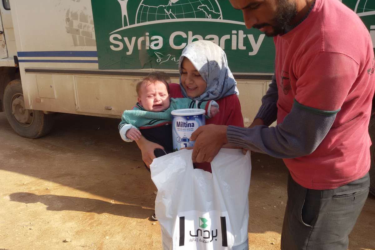 50 boîtes de lait en poudre pour des bébés en Syrie !